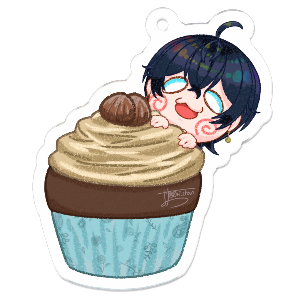 カップケーキオリデル アクリルキーホルダー