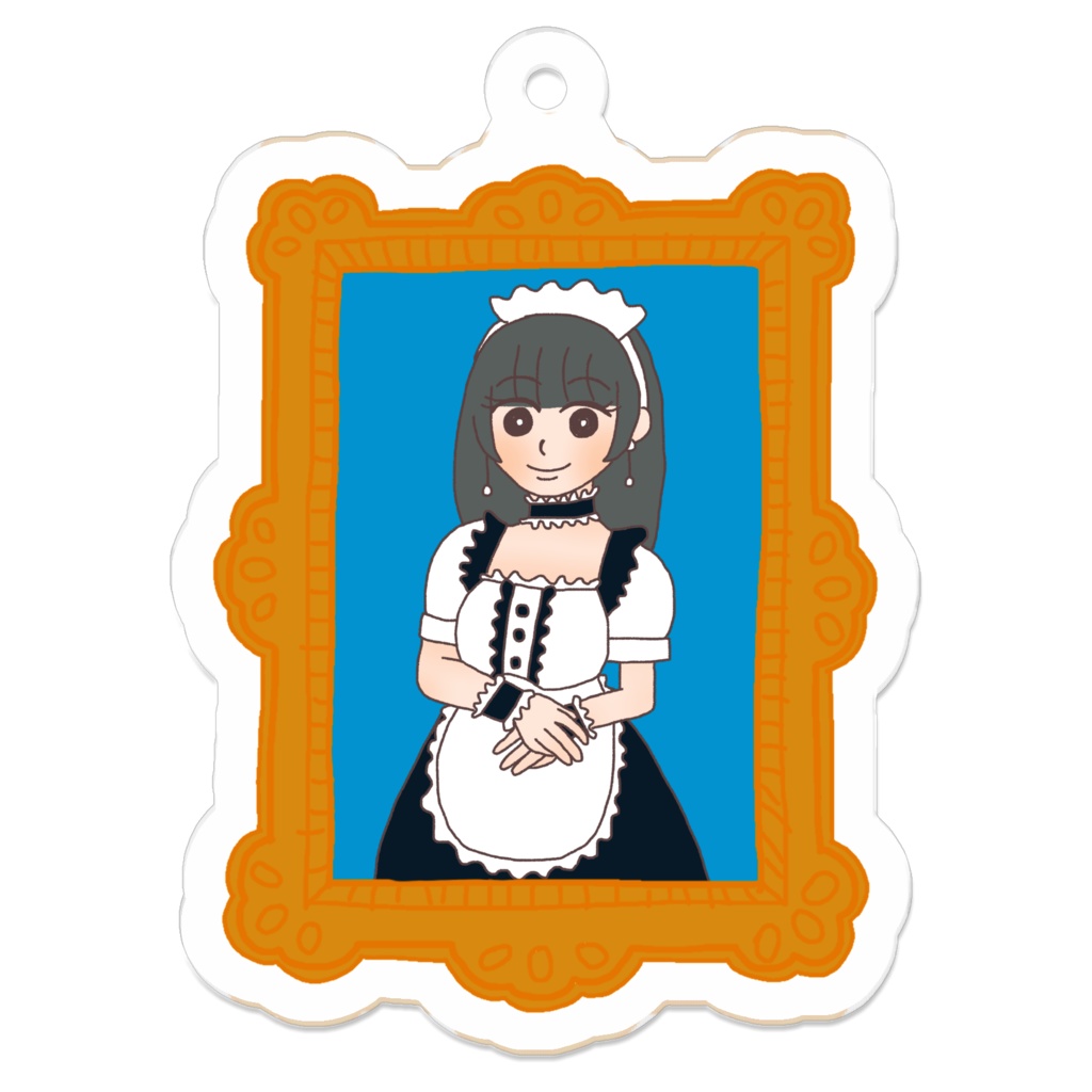 「もえりさ」のキーホルダー