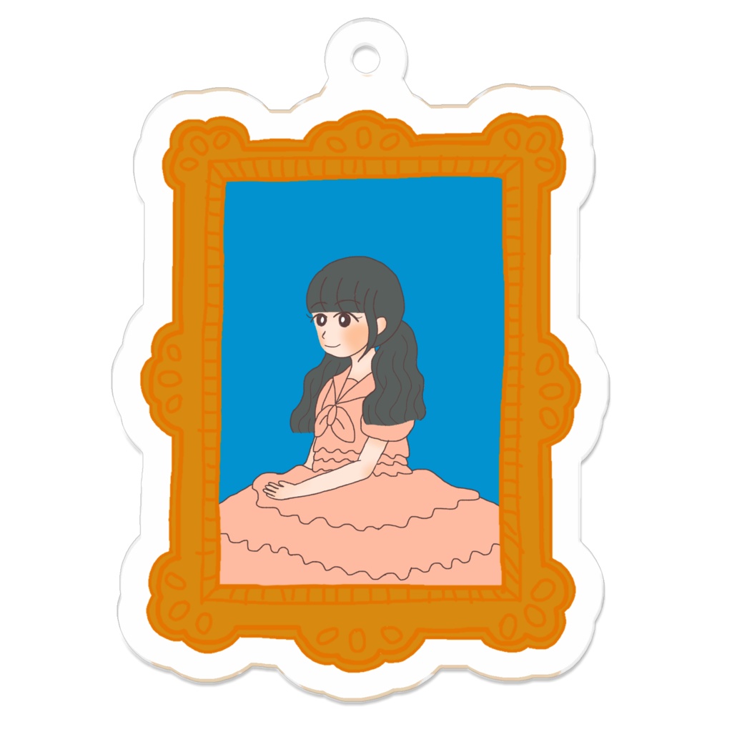 「ひな嬢」のキーホルダー