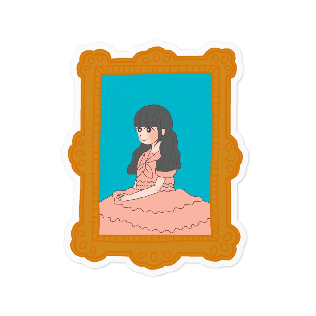 「ひな嬢」のステッカー
