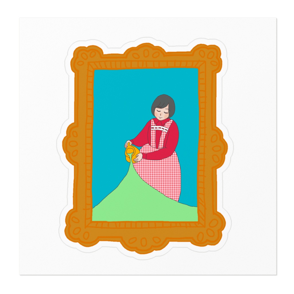 「かわいいを注ぐこずこず」のステッカー