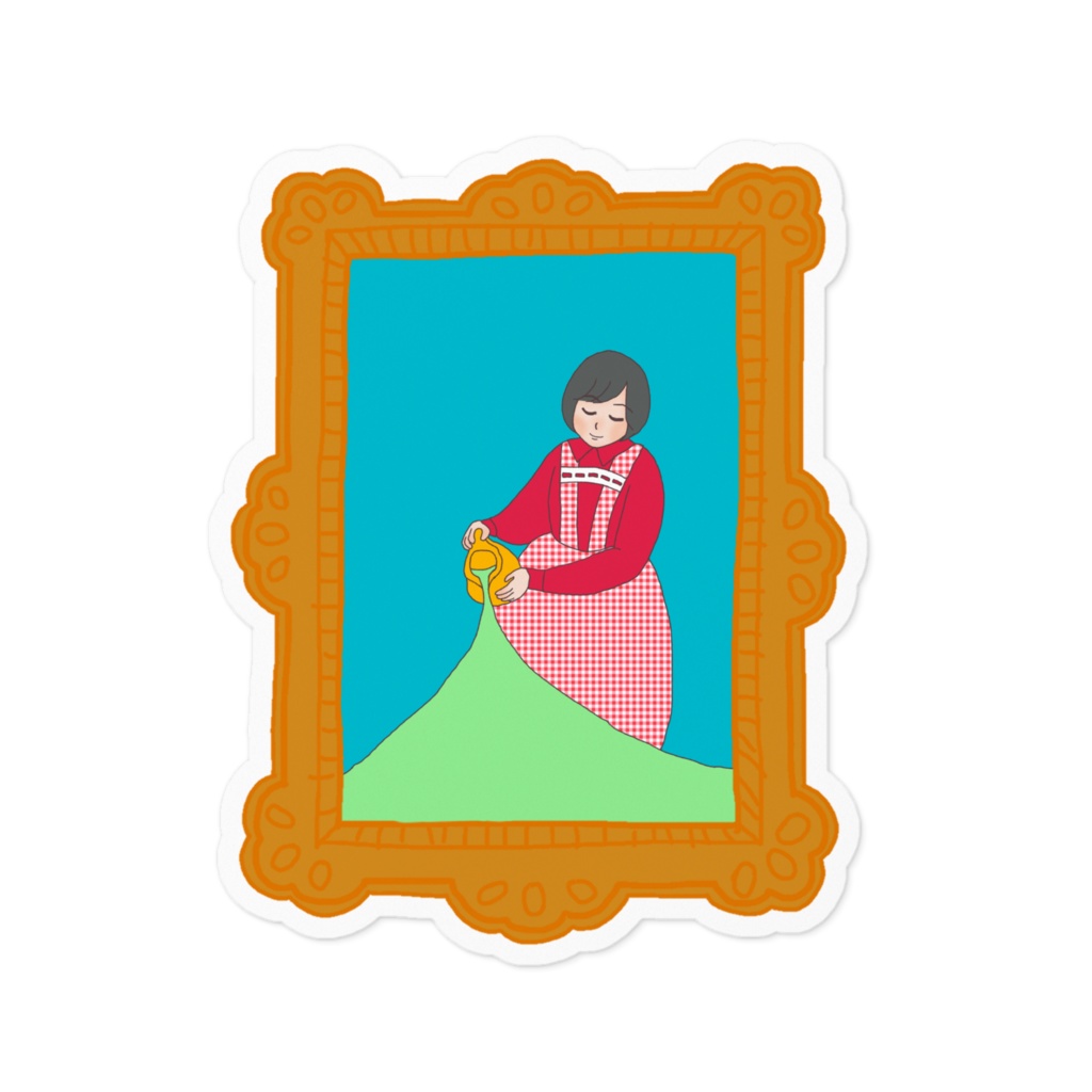 「かわいいを注ぐこずこず」のステッカー