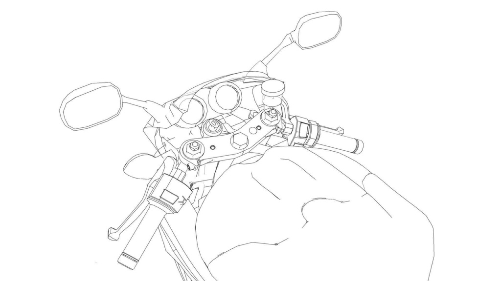 【3 d素材】バイク