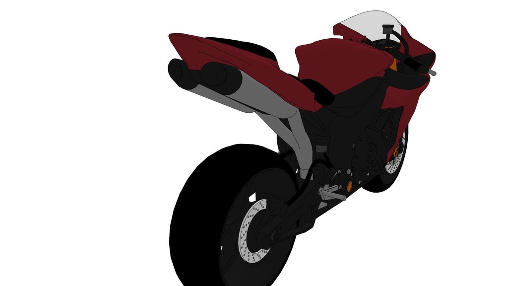 【3D素材】バイク
