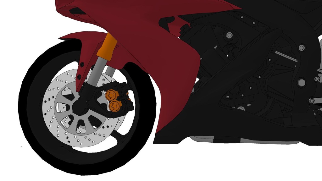 【3D素材】バイク