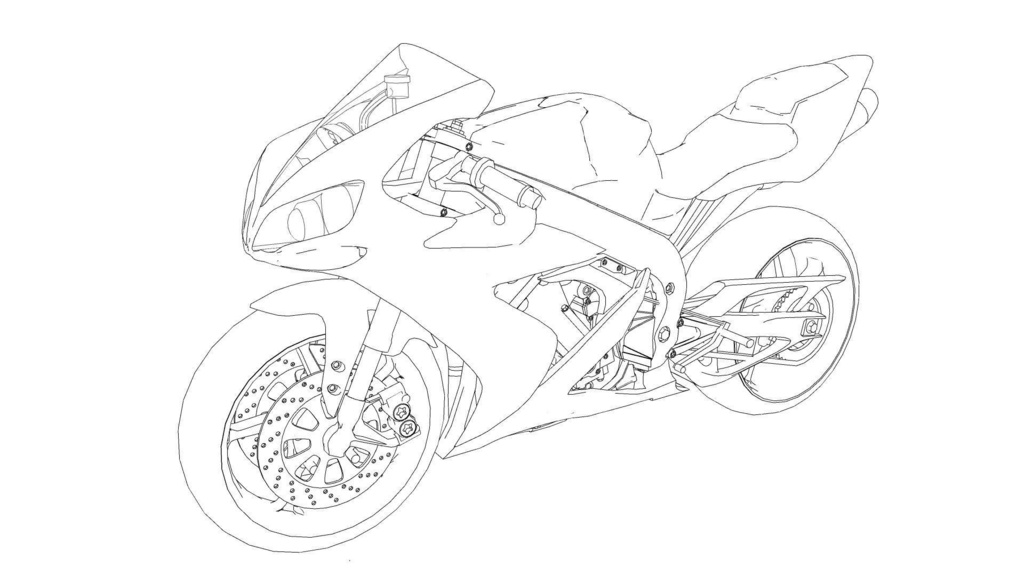 【3D素材】バイク