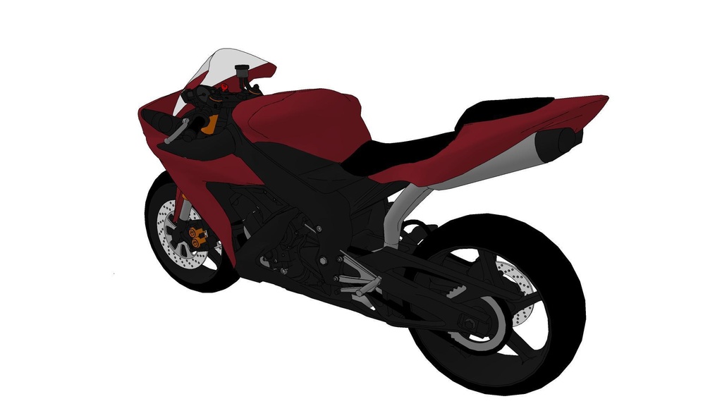 【3D素材】バイク