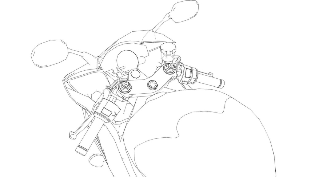 【3D素材】バイク