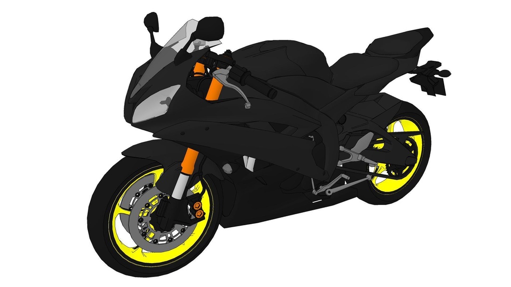 【3D素材】バイク