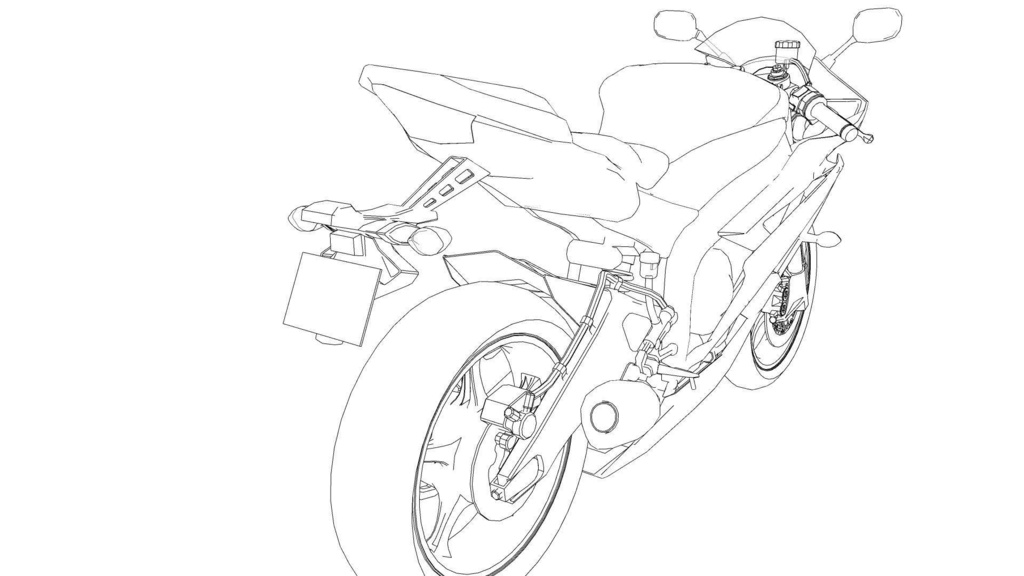 【3D素材】バイク