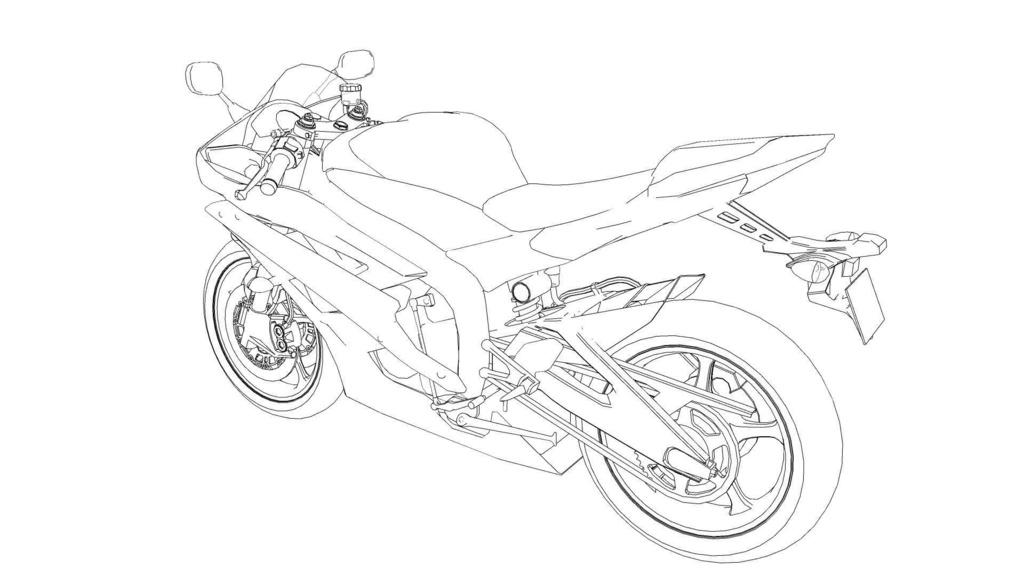 【3D素材】バイク