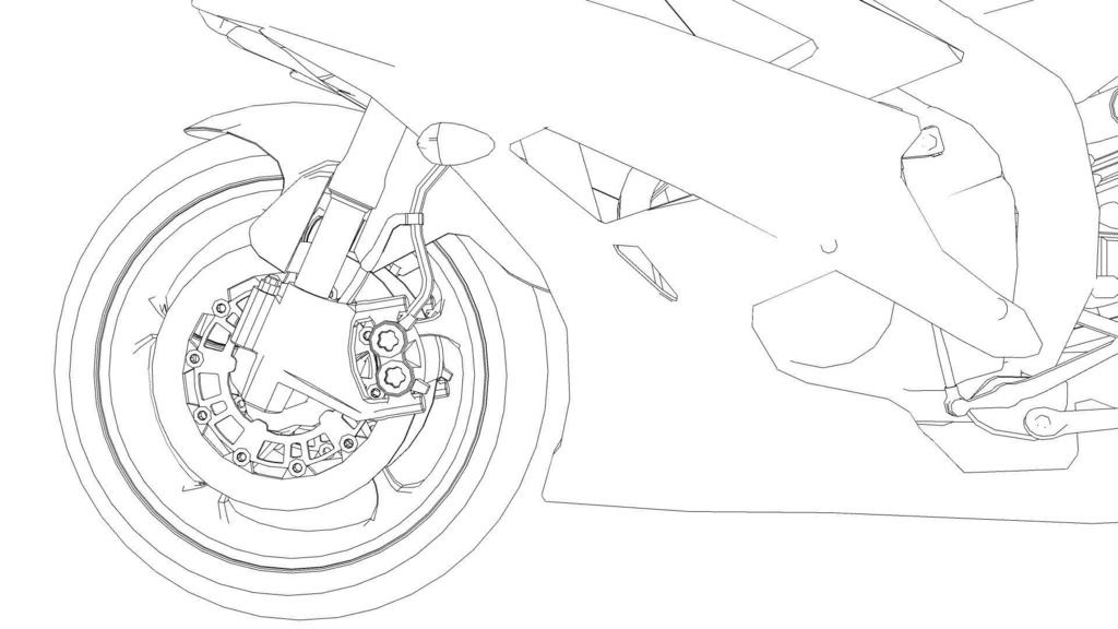 【3D素材】バイク