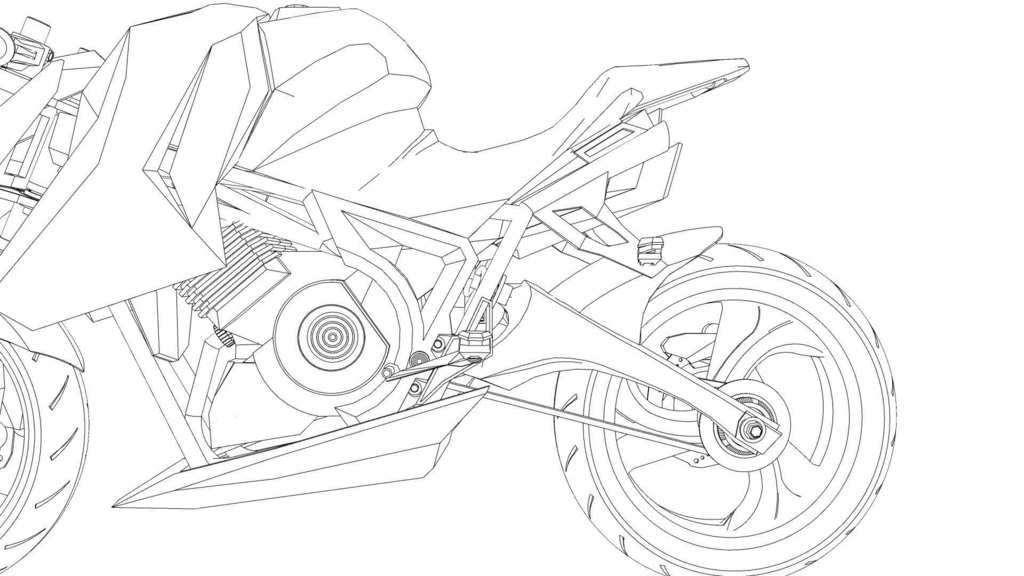 【3D素材】バイク