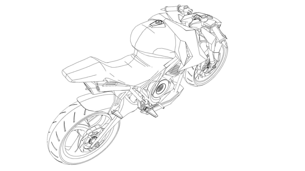 【3D素材】バイク