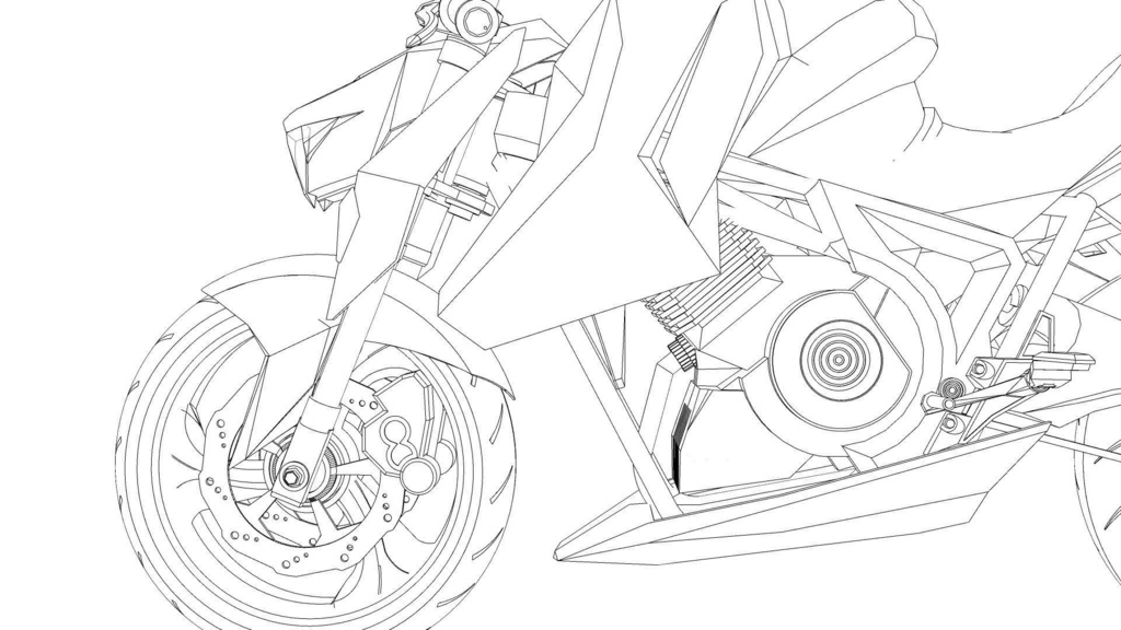 【3D素材】バイク