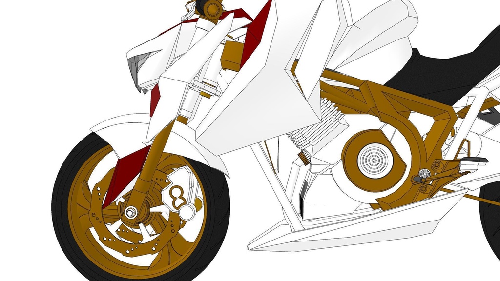 【3D素材】バイク