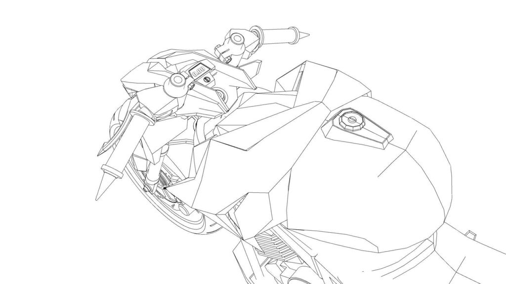 【3D素材】バイク