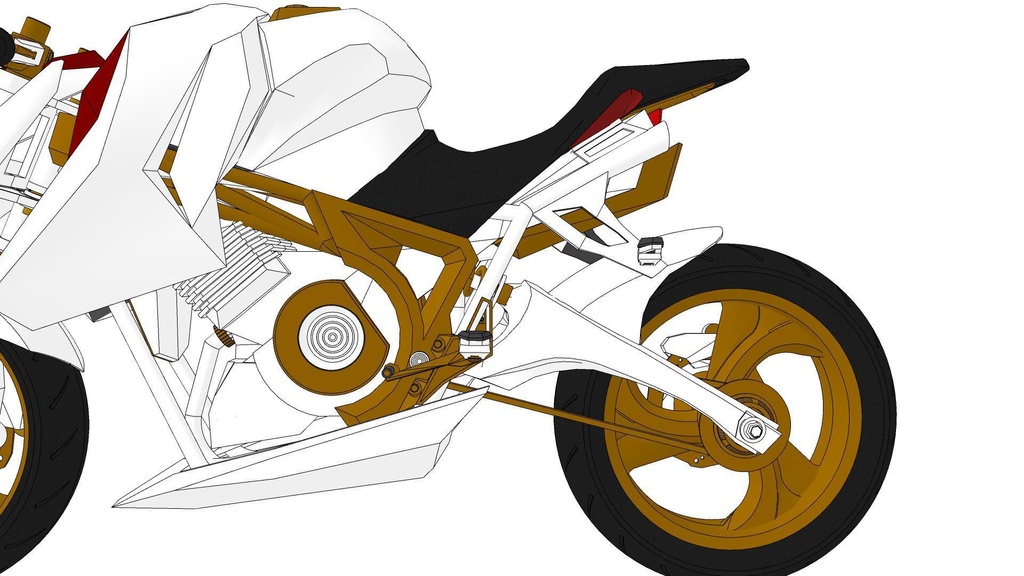 【3D素材】バイク