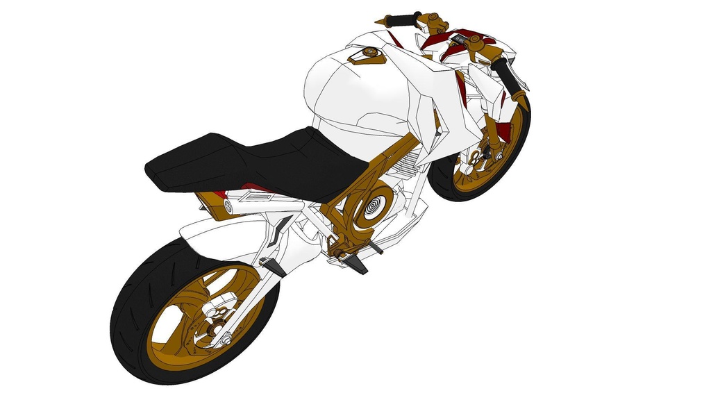 【3D素材】バイク