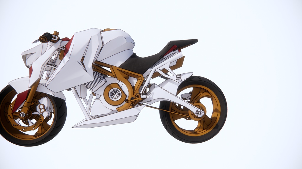 【3D素材】バイク