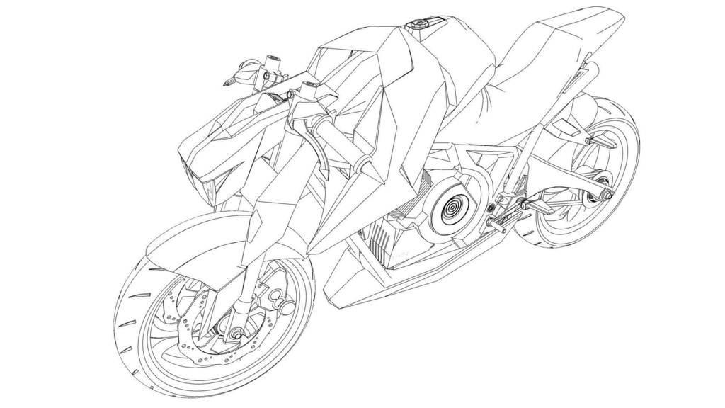 【3D素材】バイク