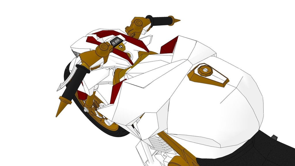 【3D素材】バイク