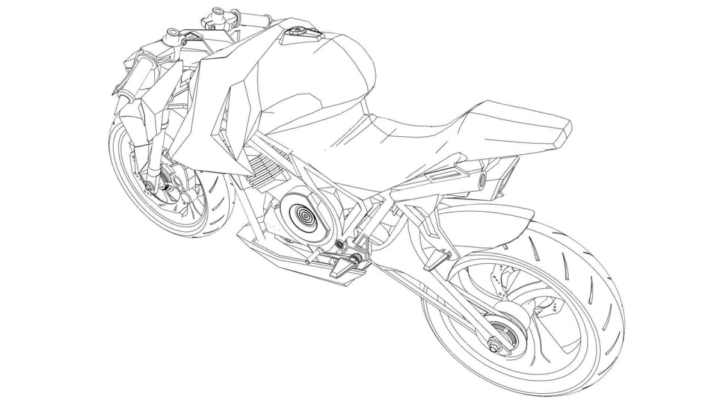 【3D素材】バイク