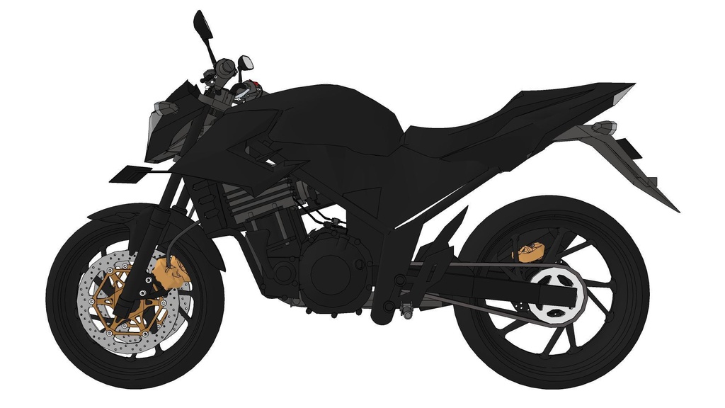 【3D素材】バイク