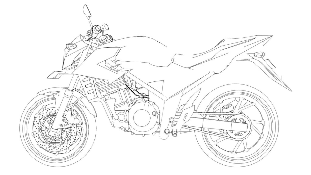 【3D素材】バイク