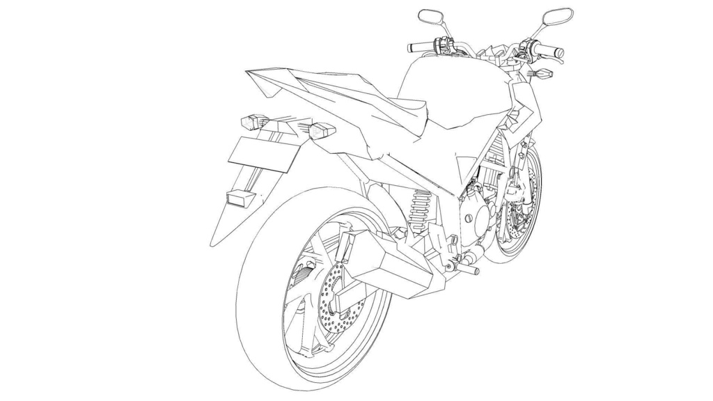 【3D素材】バイク