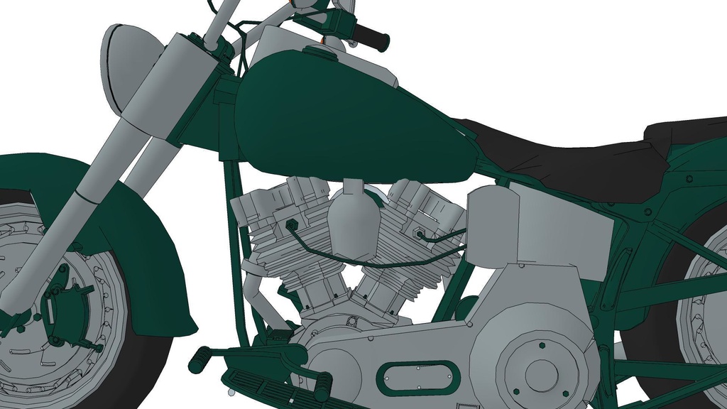 【3D素材】バイク