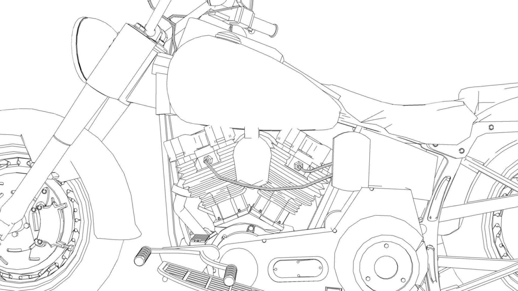 【3D素材】バイク