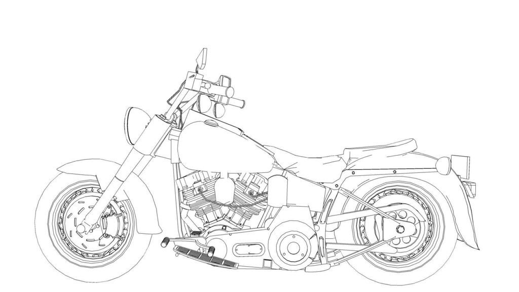 【3D素材】バイク