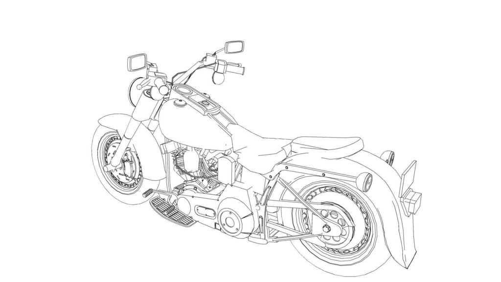 【3D素材】バイク