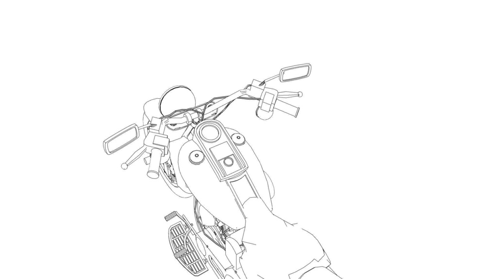 【3D素材】バイク