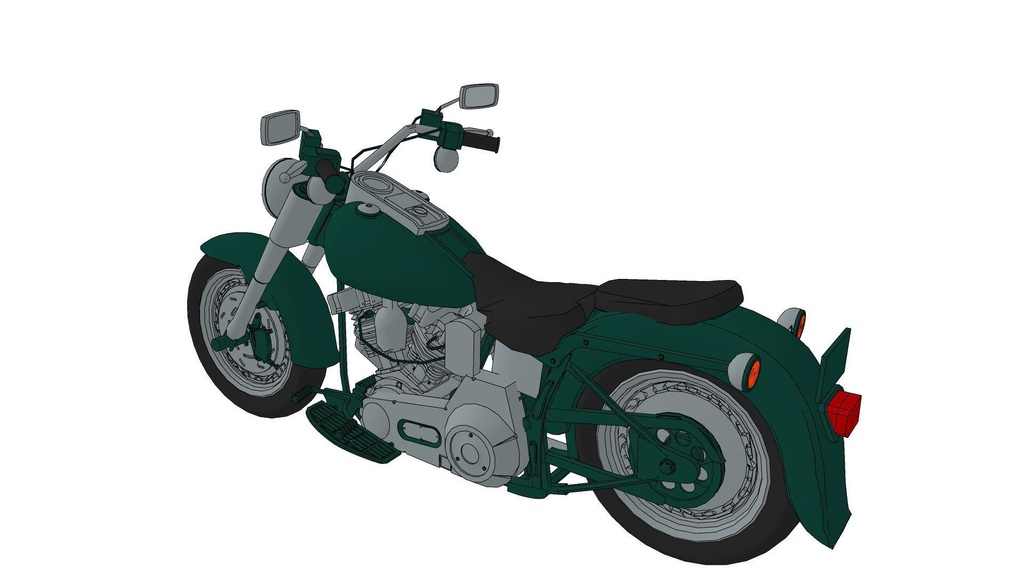 【3D素材】バイク