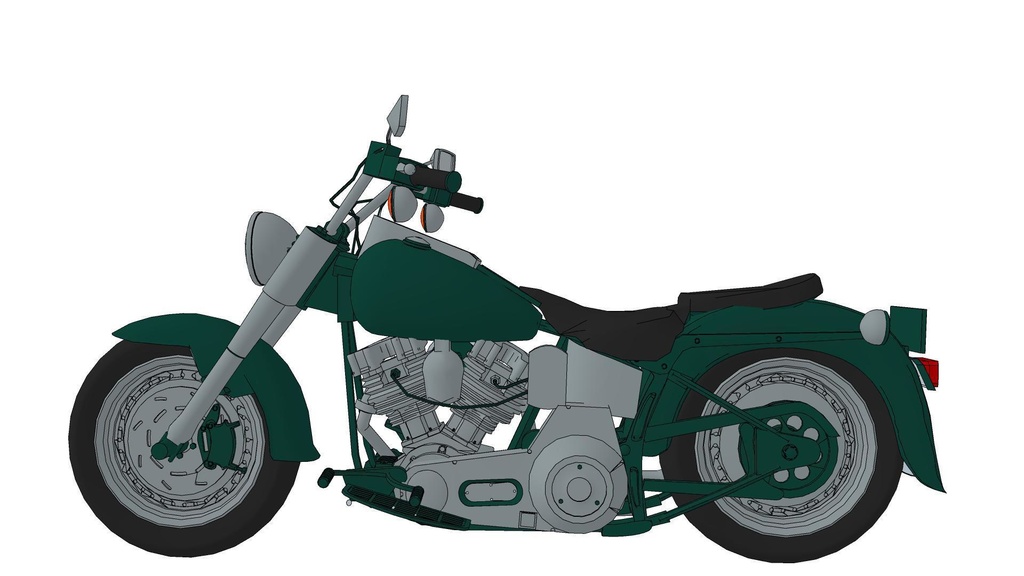 【3D素材】バイク