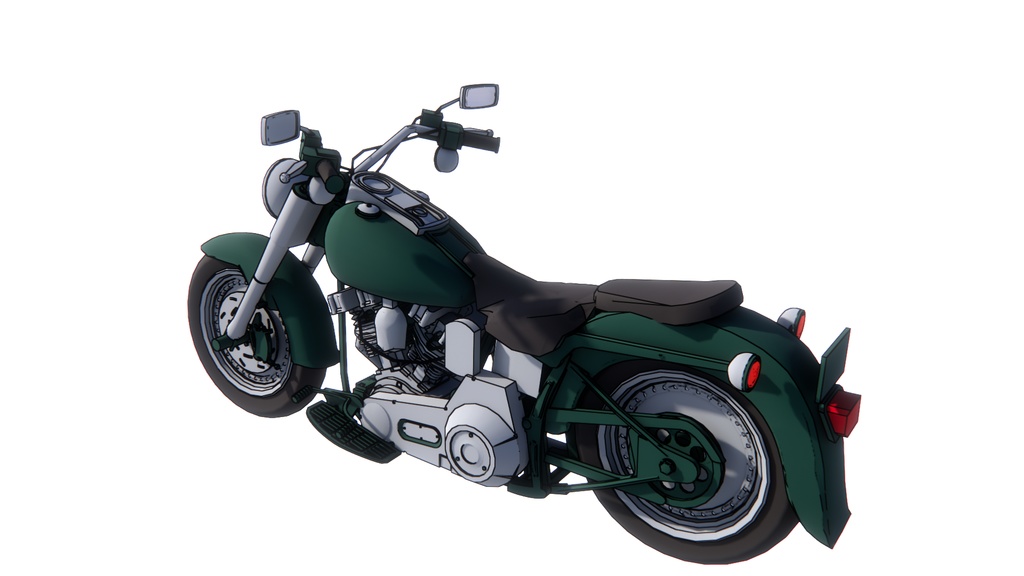 【3D素材】バイク