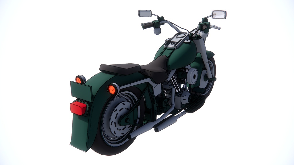 【3D素材】バイク