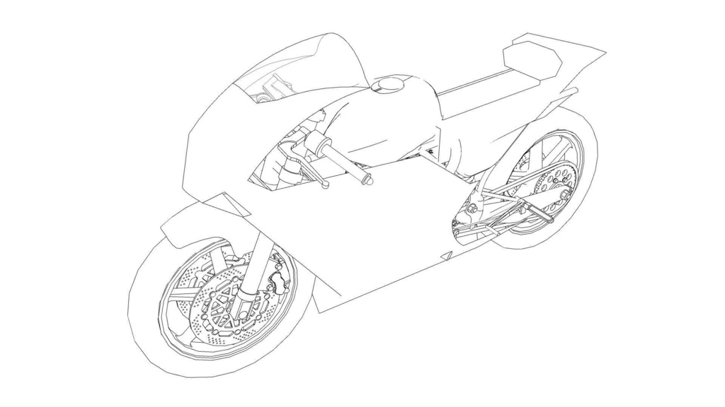 【3D素材】バイク