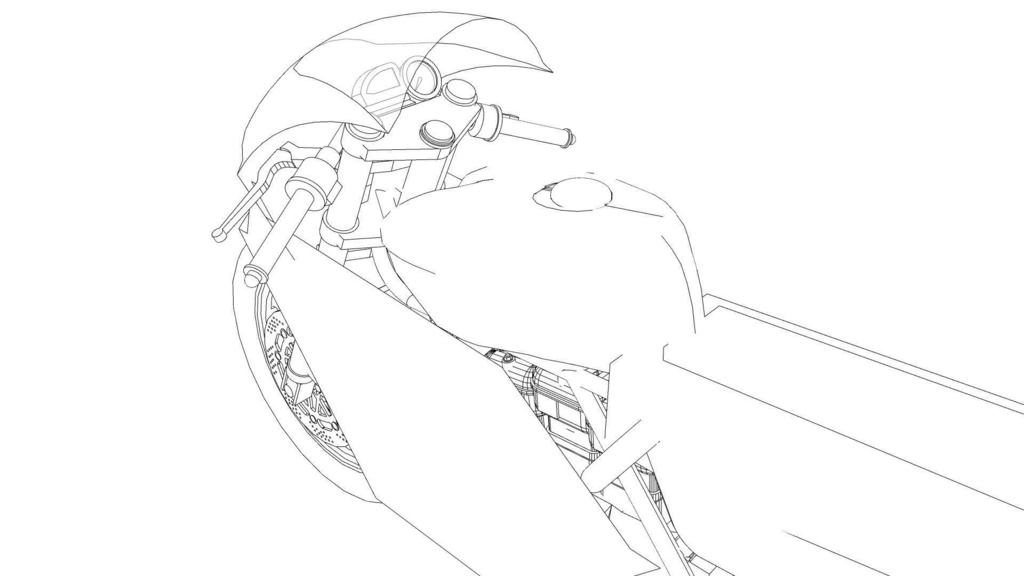 【3D素材】バイク