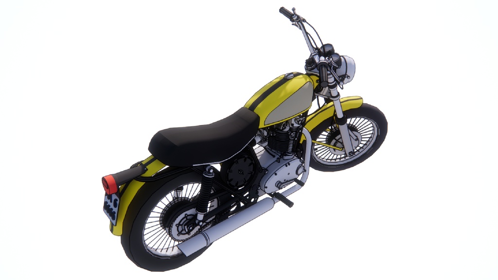 【3 dモデル】オートバイのアンサンブル