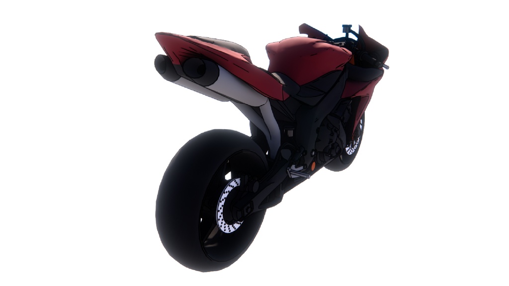 【3 dモデル】オートバイのアンサンブル