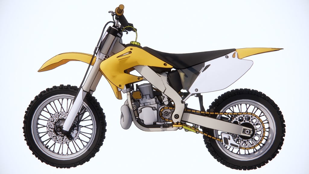 【3 dモデル】オートバイのアンサンブル