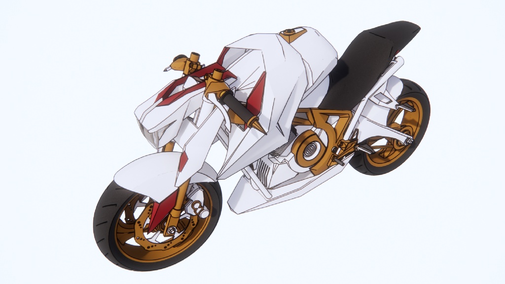 【3 dモデル】オートバイのアンサンブル