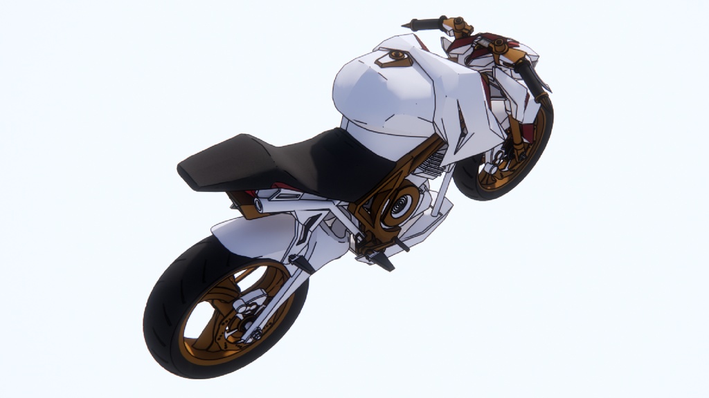 【3 dモデル】オートバイのアンサンブル