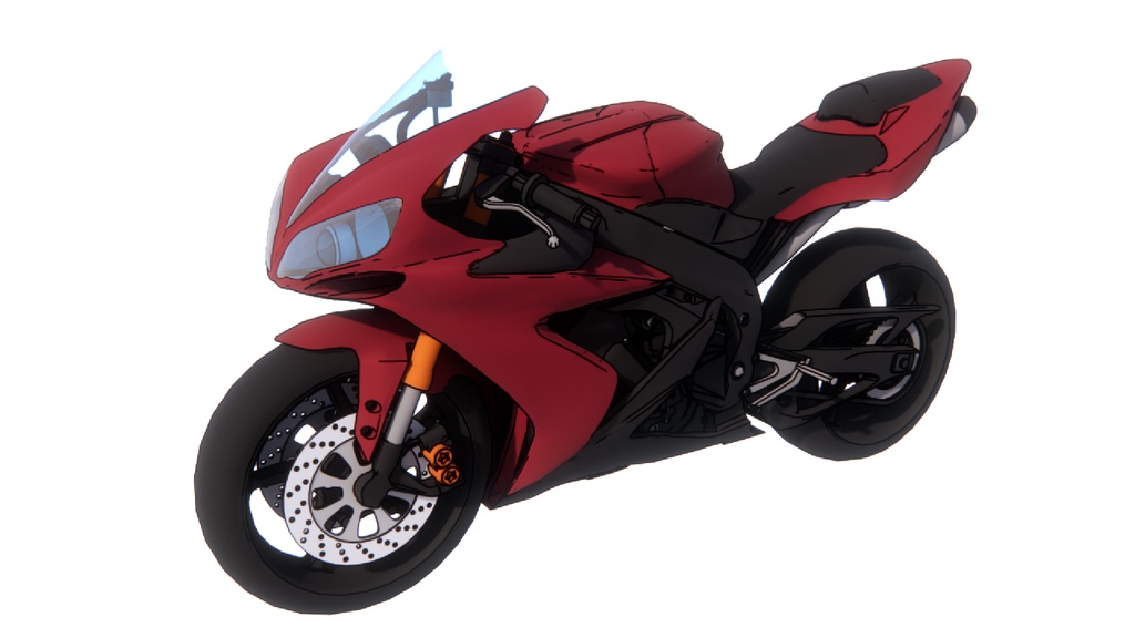 【3 dモデル】オートバイのアンサンブル