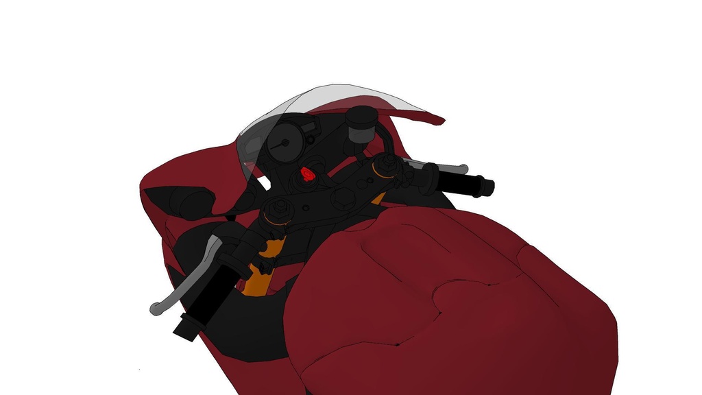 【3 dモデル】オートバイのアンサンブル