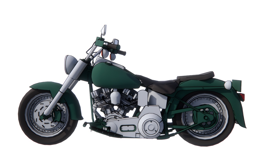 【3 dモデル】オートバイのアンサンブル