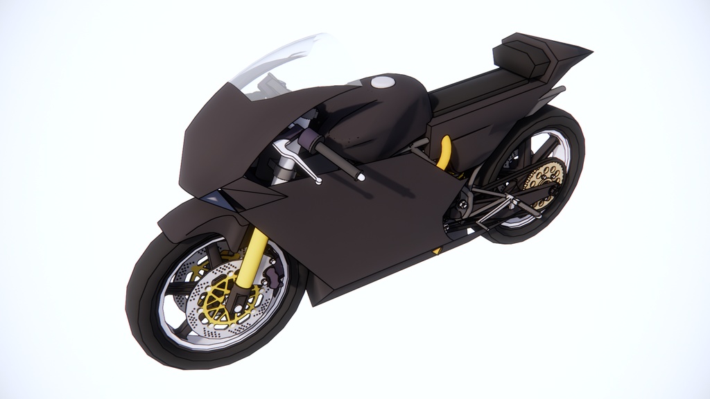 【3 dモデル】オートバイのアンサンブル